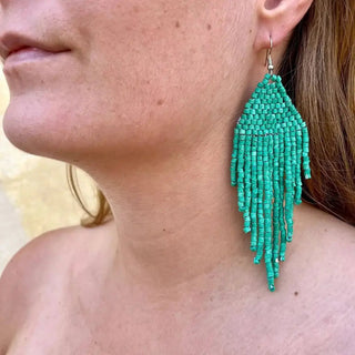 Clay Beaded Earrings - Tikal - earrings