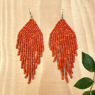 Clay Beaded Earrings - Tikal - earrings