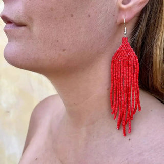 Clay Beaded Earrings - Tikal - earrings