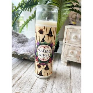 Salem Witch Crystal Prayer Candle