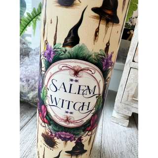 Salem Witch Crystal Prayer Candle