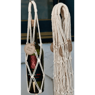 Macrame Wine Bottle Tote