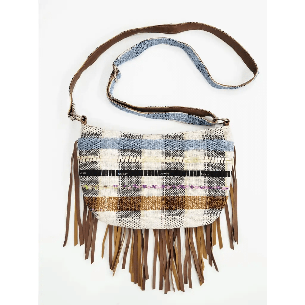 Maple Woven Cotton Crossbody Bag