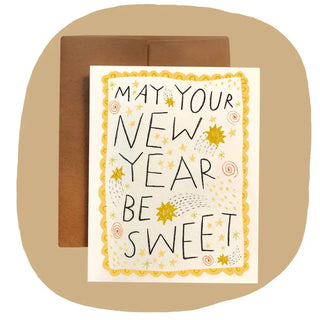 MAY YOUR NEW YEAR BE SWEET Greeting Card