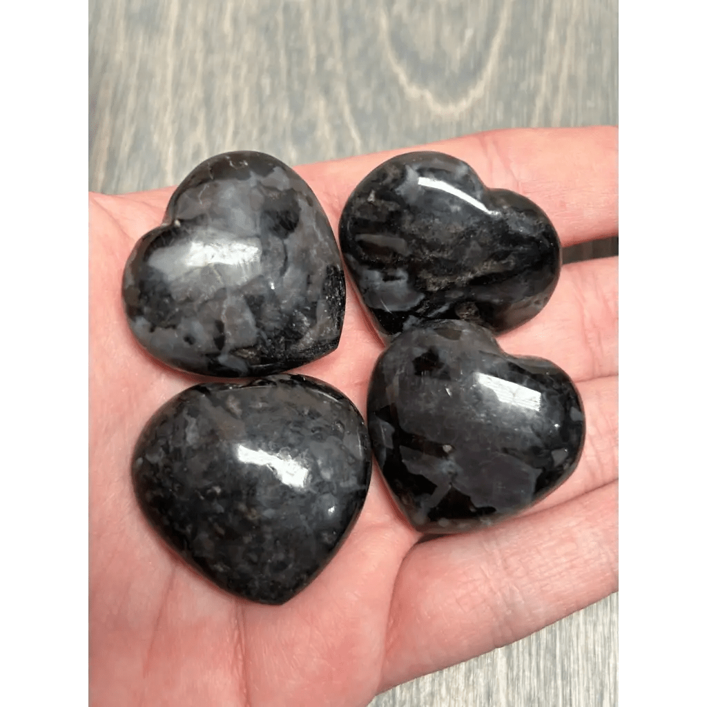 Merlinite Crystal Heart - The Boho Depot