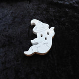 White howlite crystal ghost carving for calming and stress relief.