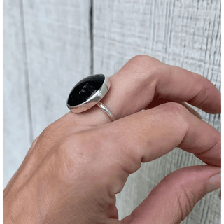 Black Onyx Sterling Silver Ring