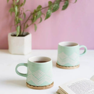 Mint Imprint Stoneware Mug | 12 oz