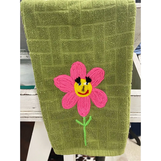 Flower Child Hippie Kitchen Towel