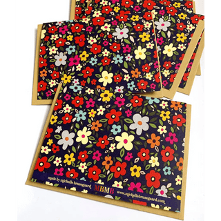 Mod Floral Notecard- Single