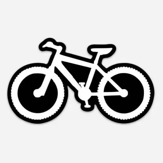 Mountain Bike 5.25’ Vinyl Bumper Sticker