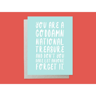 National Treasure Greeting Card