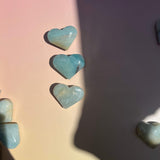 Amazonite heart crystal gift for crystal collectors and boho decor lovers