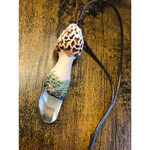 Morel Mushroom Quartz Pendant