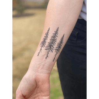 NatureTats - Pine Trees Temporary Tattoo