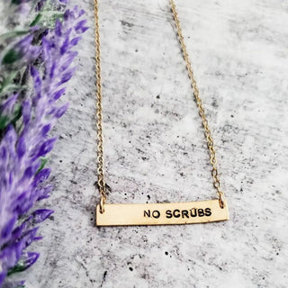 No Scrubs Classic Bar Necklace