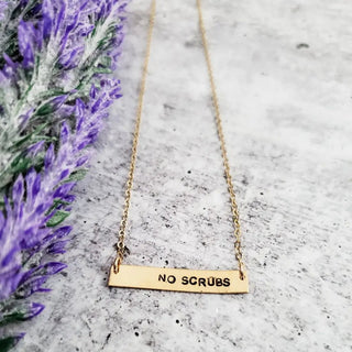 No Scrubs Classic Bar Necklace