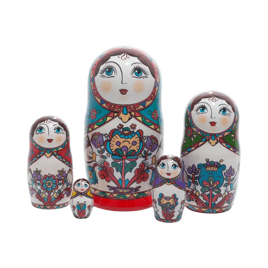 Northern Folk Style Nesting Doll - The Boho Depot