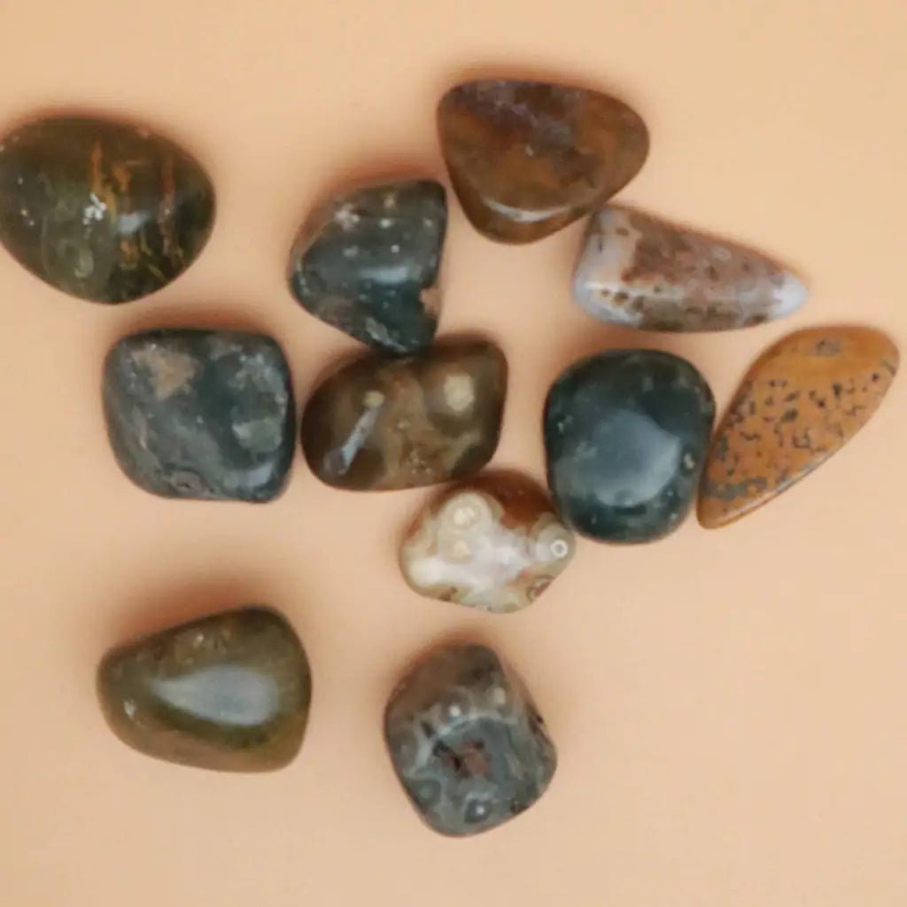 Ocean Jasper Crystal Tumbled Stone - The Boho Depot