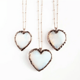 Opalite Crystal Heart Necklace
