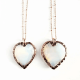 Opalite Crystal Heart Necklace