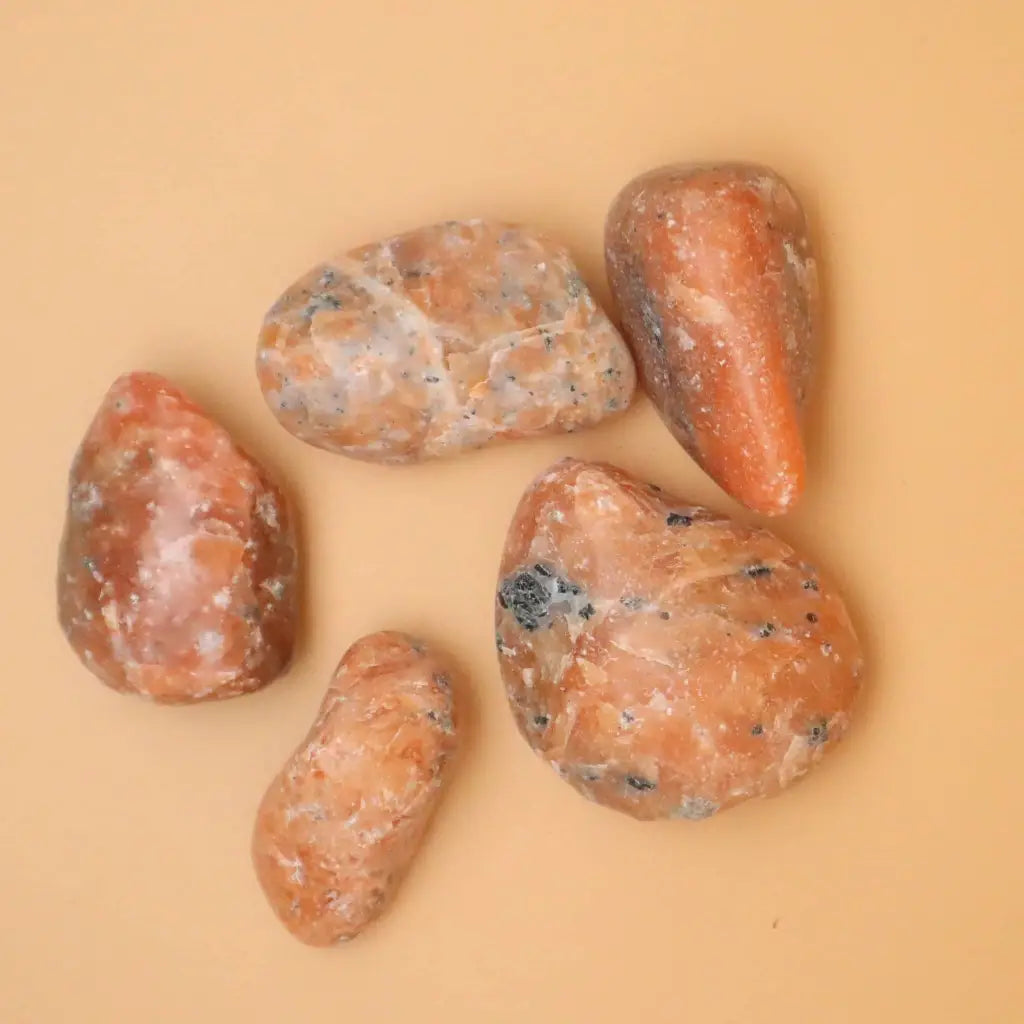 Orange Calcite Tumbled Crystal Stone - Crystals