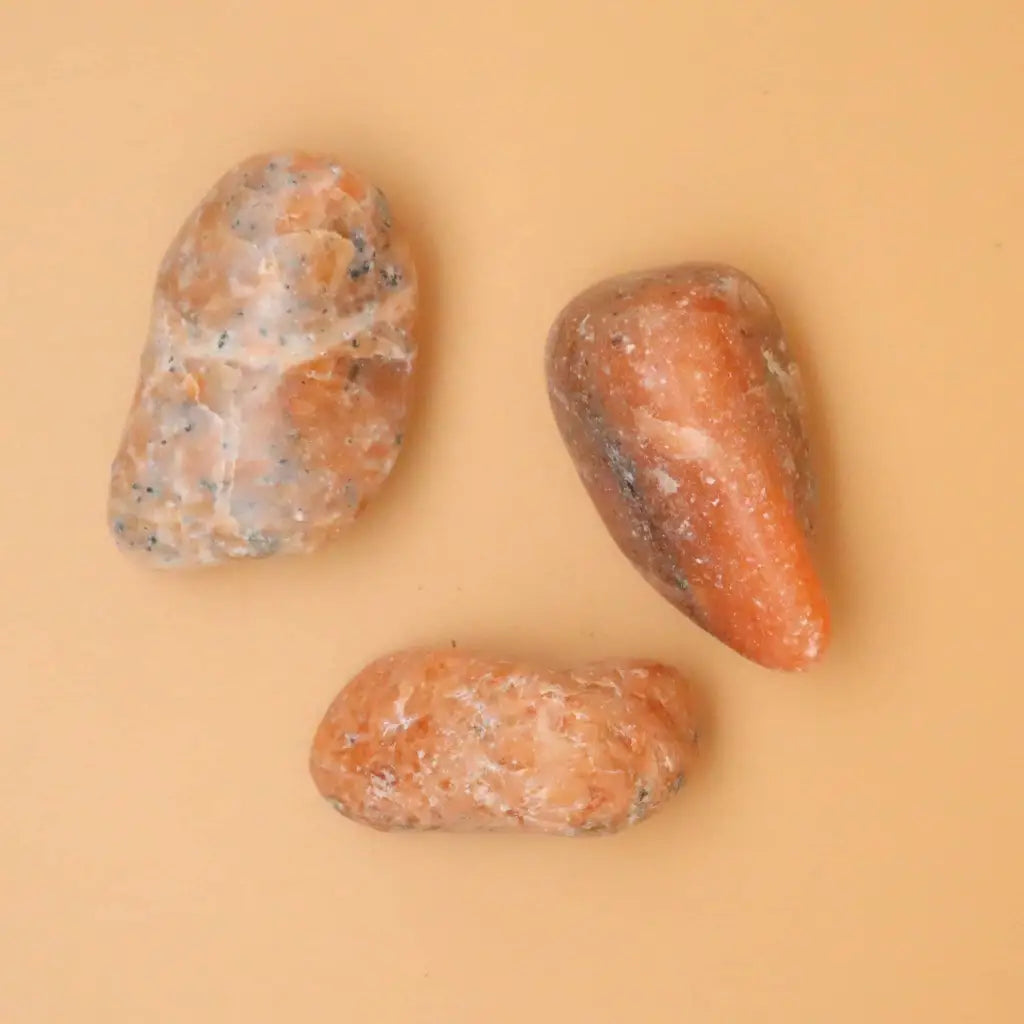 Orange Calcite Tumbled Crystal Stone - Crystals