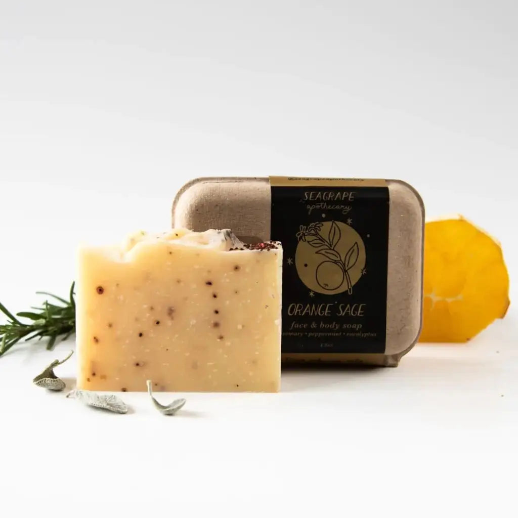 Orange Sage Bar Soap by Seagrape Apothecary