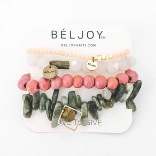 Peachy + Neutrals Bracelet Stack