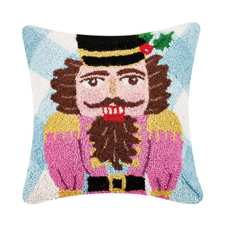 Peking Handicraft - Festive Gingham Nutcracker Hook Pillow