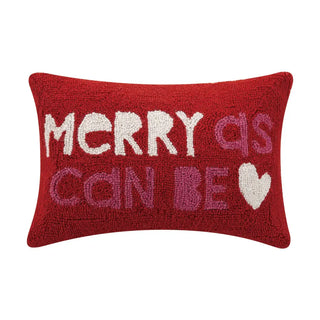 Peking Handicraft - Merry As Can Be Hook Pillow by Ampersand