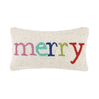 Peking Handicraft - Merry Multi Christmas Hook Pillow