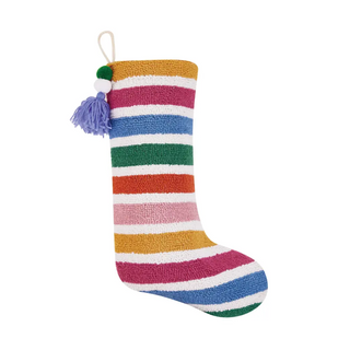 Peking Handicraft - Rainbow Stocking With Pom Tassel