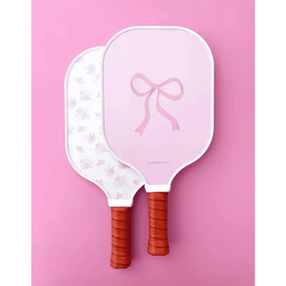 Pickleball Paddle - Coquette Pink Bow Floral