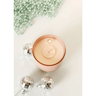 Pink Holiday Crystal Candle - 8 oz