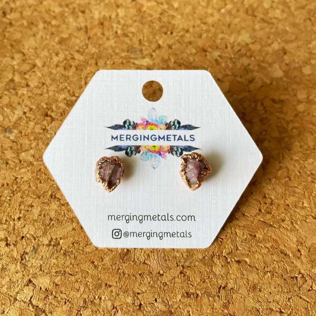 Pink Tourmaline Earrings