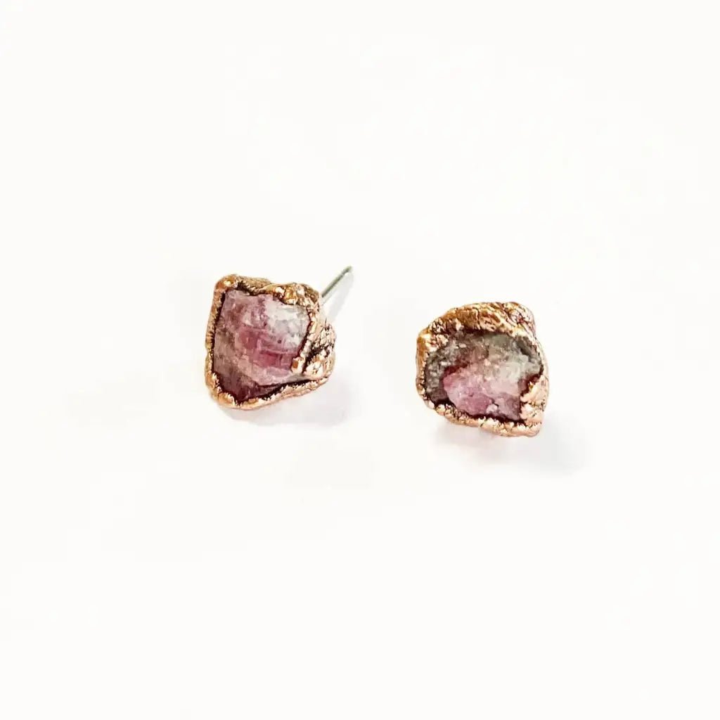 Pink Tourmaline Earrings