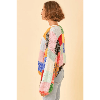 Rainbow Cardigan Oversized Sweater