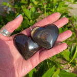Brown Sheen Obsidian Crystal Heart