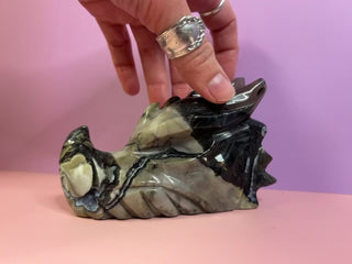 Volcano Agate Crystal Dragon Video