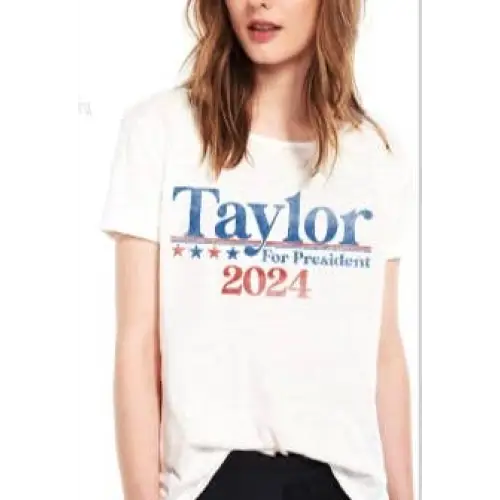 Taylor for President 2024 White T-Shirt - Small