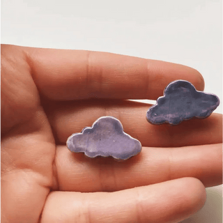 Purple Cloud Studs - Earrings