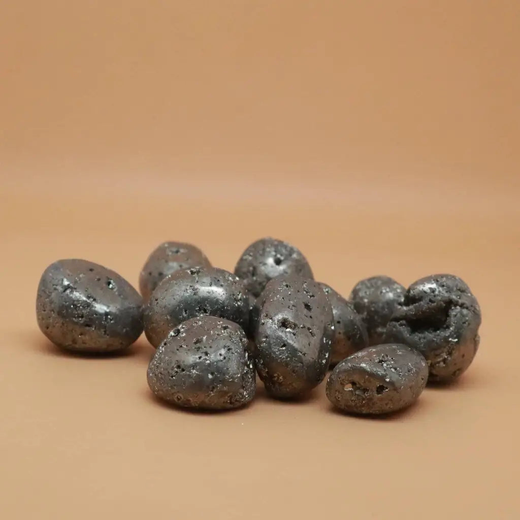 Pyrite Crystal Tumbled Stone - Crystals