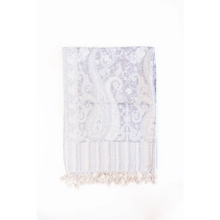 Women’s Rayon Fall Shawl: Periwinkle Paisley