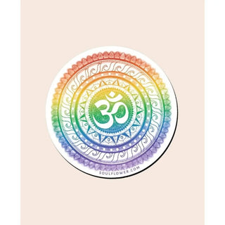 Rainbow OM Mandala Magnet