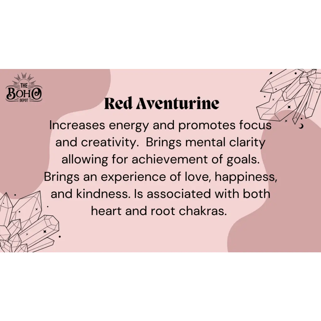 Red Aventurine Crystal Tumbled Stone - Crystals