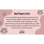 Red Tiger’s Eye Tumbled Stone