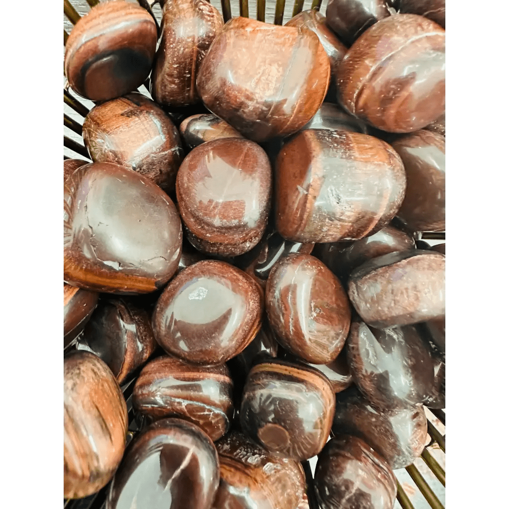 Red Tiger’s Eye Tumbled Stone