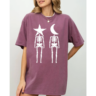 Mystical Skeleton Couple Shirt