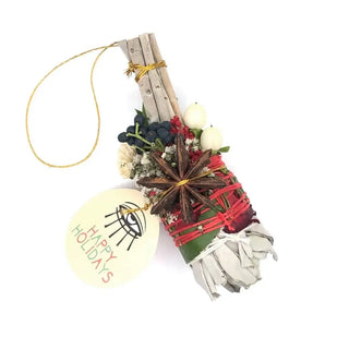 Ritual Gypsy Happy Holidays Sage Torch Ornament